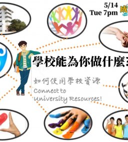 5/14(二) 成長工作坊 “學校能為你做什麼?”-如何使用學校資源