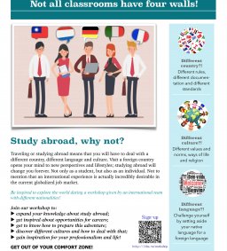 海外留學工作坊 Make The World Your Classroom:  Not all classrooms have four walls!