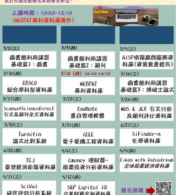 110學年第2學期圖書館電子資源利用講習