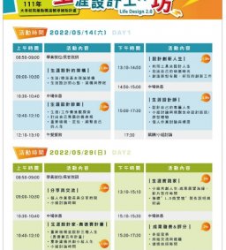 (調整為線上課)Life Design 2.0 生涯設計工作坊