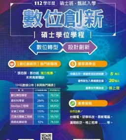 數位創新碩士班招生暨特色說明會