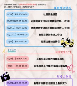 113-1【社團培訓課程】社團財務管理與經費核銷攻略