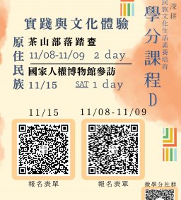 【原資中心ㄨ通識中心】微學分課程(D)-11/15國家人權博物館參訪