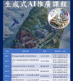 114學年下學期生成式AI推廣課程