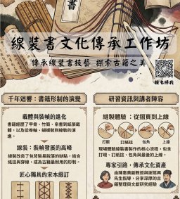 【圖書館活動】線裝書文化傳承工作坊(列終身時數)