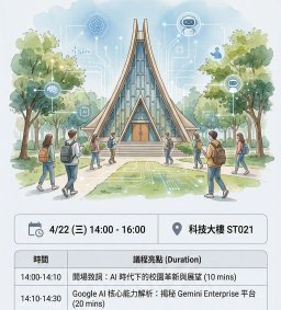 迎接AI時代:Gemini Enterprise 賦能教學與行政高效工作坊